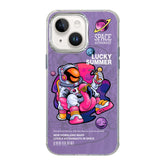 Illustration Pattern Radiation Design Full Coverage Shockproof Phone Case, For iPhone 15, For iPhone 14